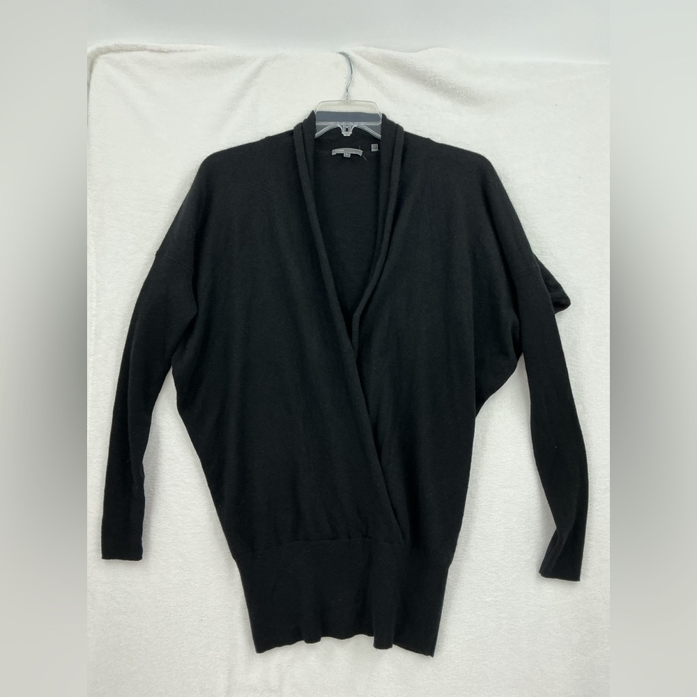 Vince Black Open-Front Cardigan A554